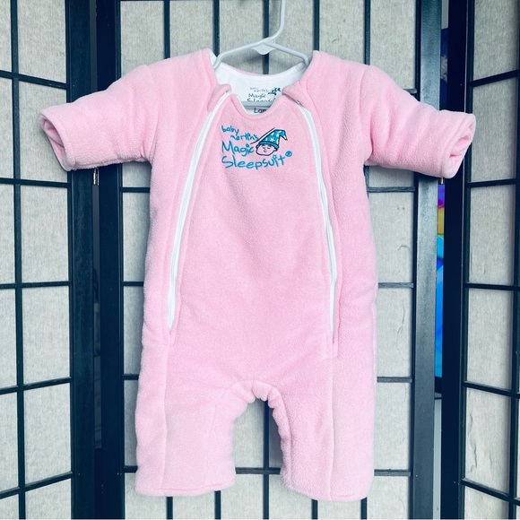 Pajamas Baby Merlins Magic Sleep Suit Pink Zip Closure 69 Months
